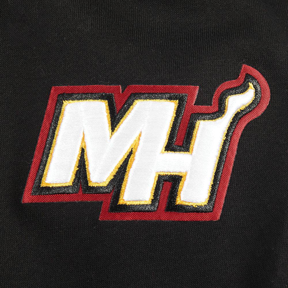 NBA Miami Heat Retro Classic Big Boy'S Rib Fleece Pullover Hoodie (Black) product image 5, provided for visual reference and