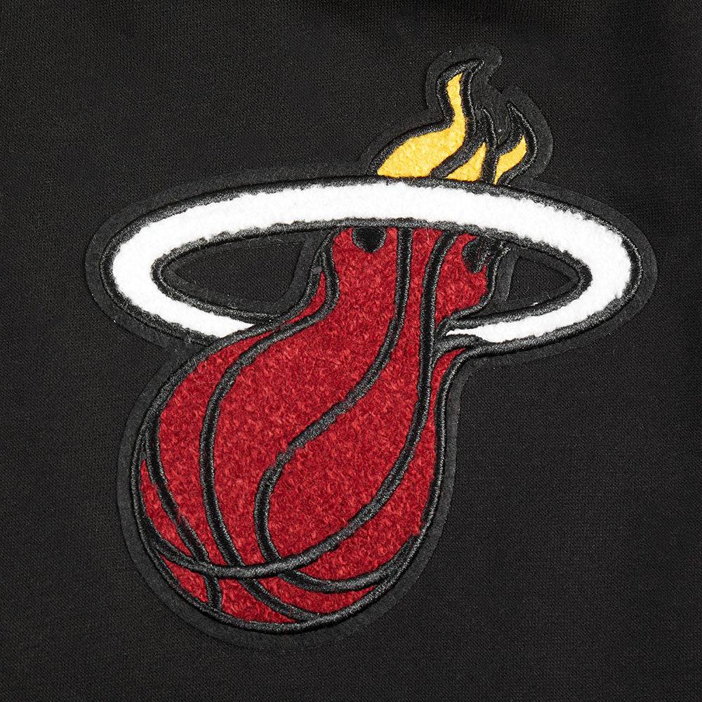 NBA Miami Heat Retro Classic Big Boy'S Rib Fleece Pullover Hoodie (Black) product image 6, provided for visual reference and