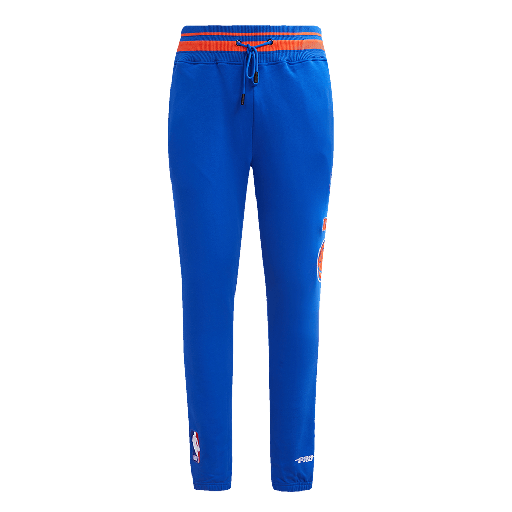 NBA NEW YORK KNICKS RETRO CLASSIC Men SWEATPANT (ROYAL BLUE/ORANGE) product image 2, provided for visual reference and