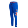NBA NEW YORK KNICKS RETRO CLASSIC Men SWEATPANT (ROYAL BLUE/ORANGE) product image 1, provided for visual reference and
