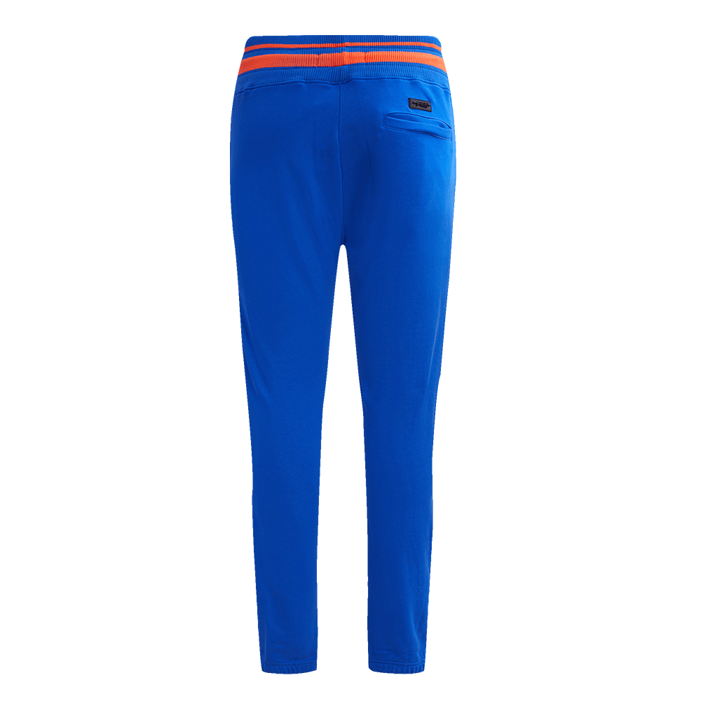 NBA NEW YORK KNICKS RETRO CLASSIC Men SWEATPANT (ROYAL BLUE/ORANGE) product image 3, provided for visual reference and