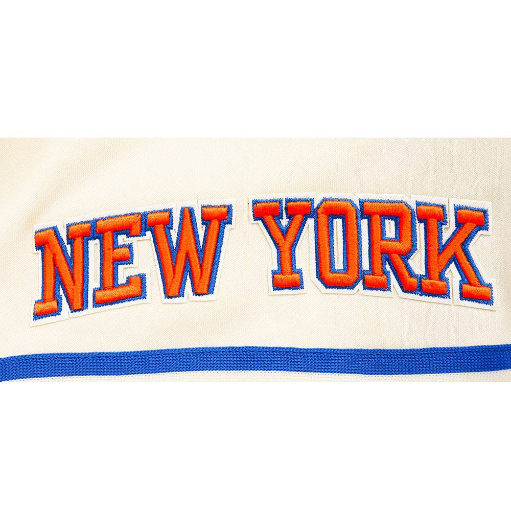 NBA New York Knicks Retro Classic Big Boy'S Flc 2.0 Short (Eggshell/Royal Blue) product image 6, provided for visual