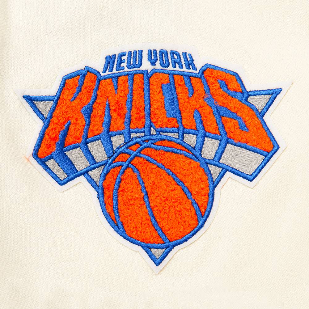 NBA New York Knicks Retro Classic Big Boy'S Flc 2.0 Short (Eggshell/Royal Blue) product image 8, provided for visual