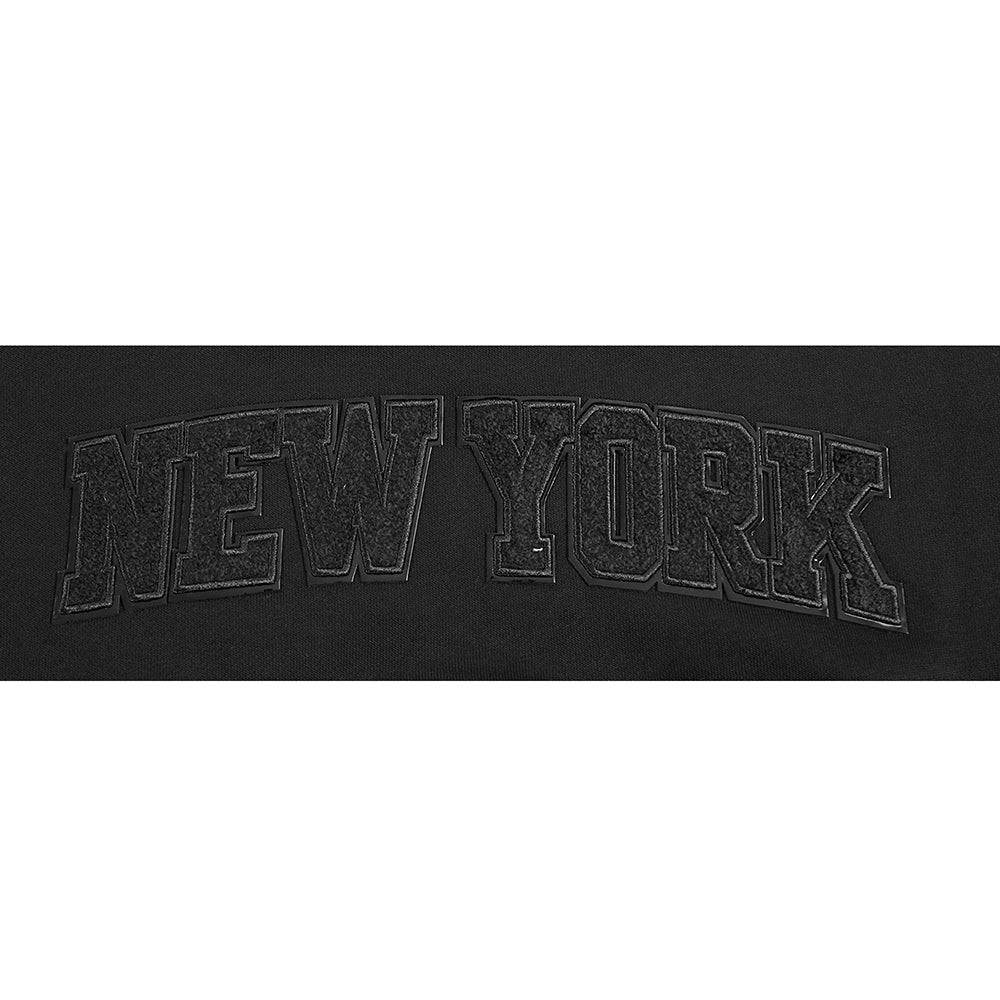 NBA NEW YORK KNICKS TRIPLE BLACK Women FLC HOODIE DRESS (TRIPLE BLACK) product image 5, provided for visual reference and