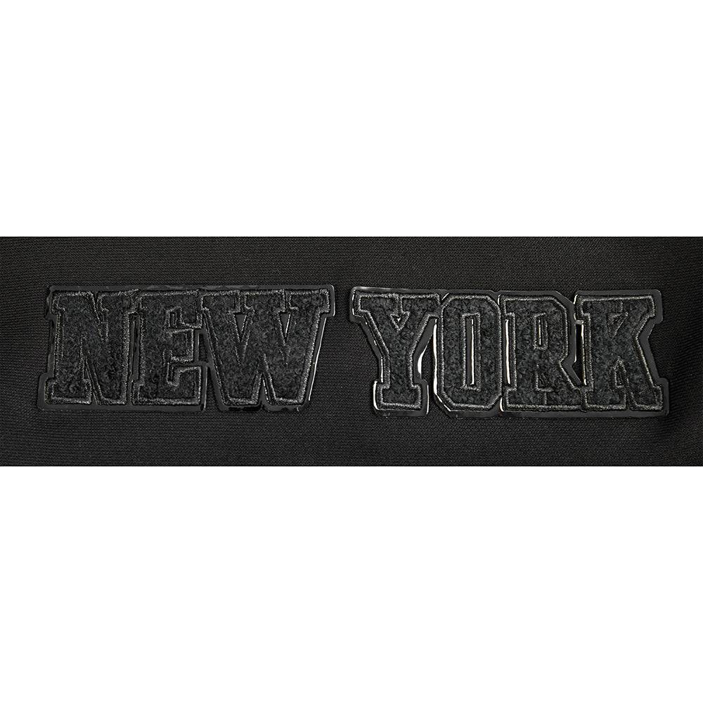 NBA NEW YORK KNICKS TRIPLE BLACK Women FLC HOODIE DRESS (TRIPLE BLACK) product image 6, provided for visual reference and
