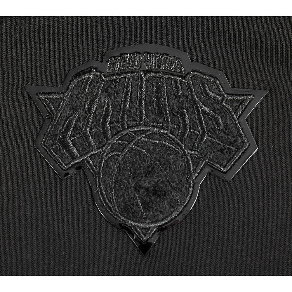 NBA NEW YORK KNICKS TRIPLE BLACK Women FLC HOODIE DRESS (TRIPLE BLACK) product image 8, provided for visual reference and