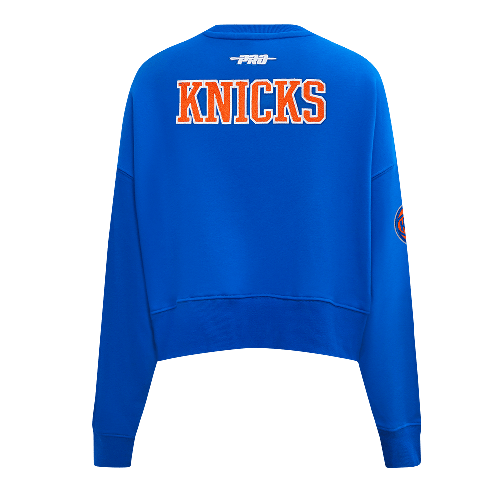 NBA NEW YORK KNICKS JALEN BRUNSON #11 CLASSIC PLAYER NAME AND NUMBER Women FLC CREWNECK product image 5, provided for visual
