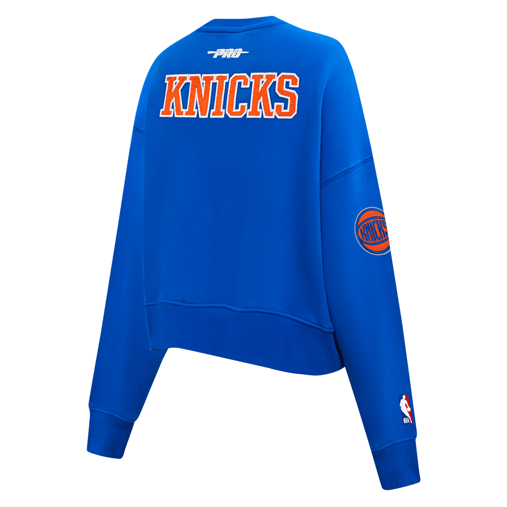 NBA NEW YORK KNICKS JALEN BRUNSON #11 CLASSIC PLAYER NAME AND NUMBER Women FLC CREWNECK product image 6, provided for visual