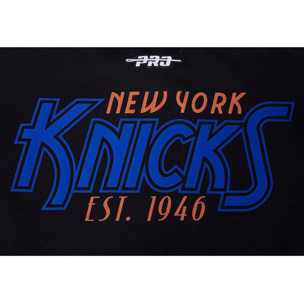 NBA NEW YORK KNICKS PARADISE Women CREWNECK SWEATSHIRT (BLACK) product image 6, provided for visual reference and product