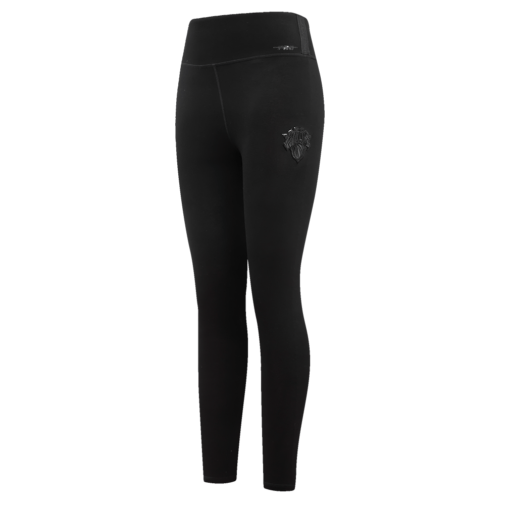 NBA NEW YORK KNICKS TRIPLE BLACK Women LUX LEGGING (TRIPLE BLACK) product image 1, provided for visual reference and product