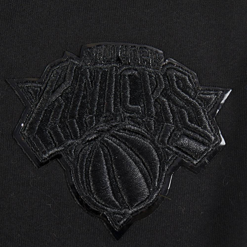 NBA NEW YORK KNICKS TRIPLE BLACK Women LUX LEGGING (TRIPLE BLACK) product image 5, provided for visual reference and product