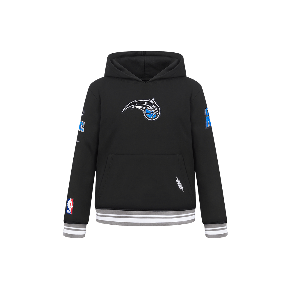 NBA Orlando Magic Retro Classic Little Boy'S Rib Fleece Pullover Hoodie (Black/Gray) product image 1, provided for visual