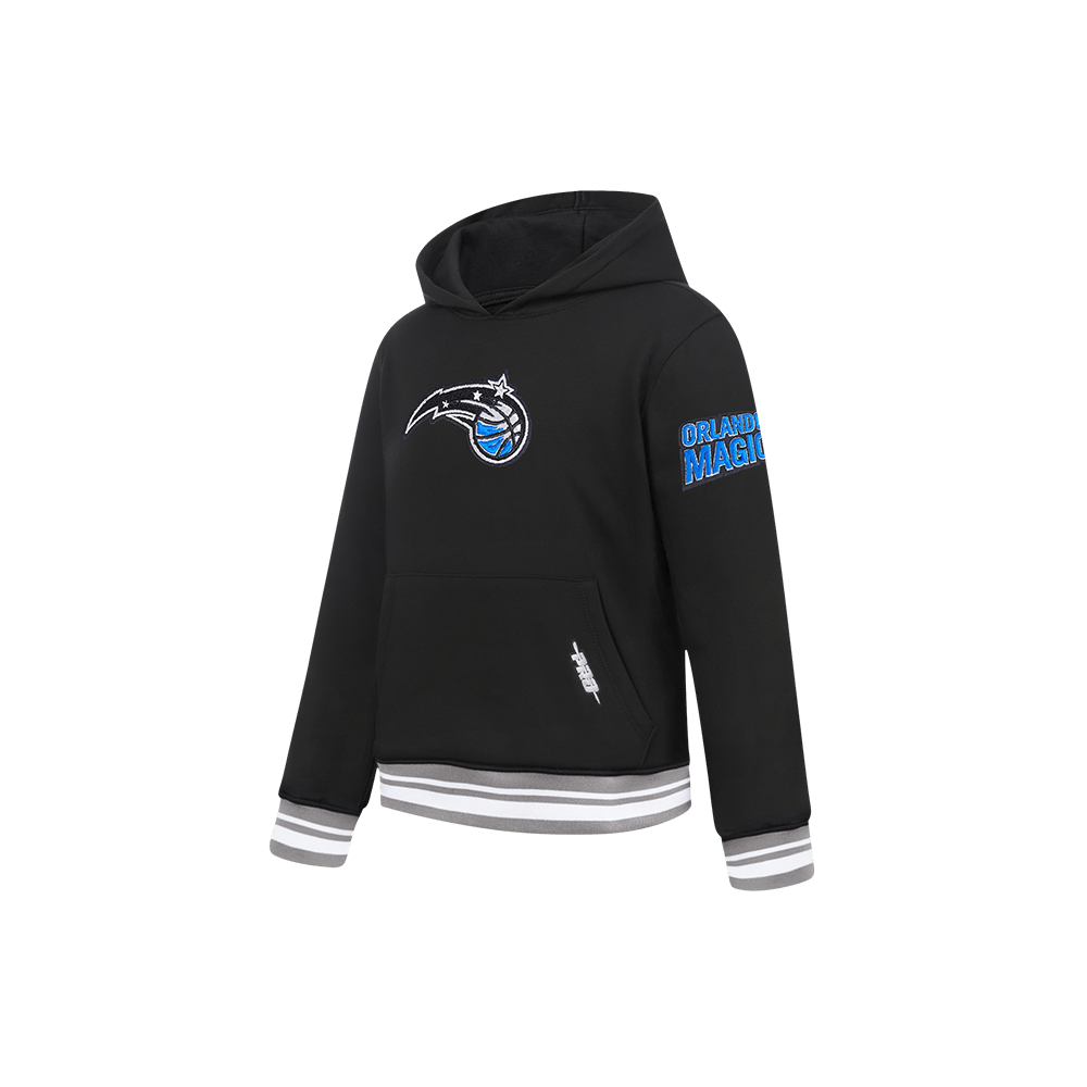 NBA Orlando Magic Retro Classic Little Boy'S Rib Fleece Pullover Hoodie (Black/Gray) product image 2, provided for visual