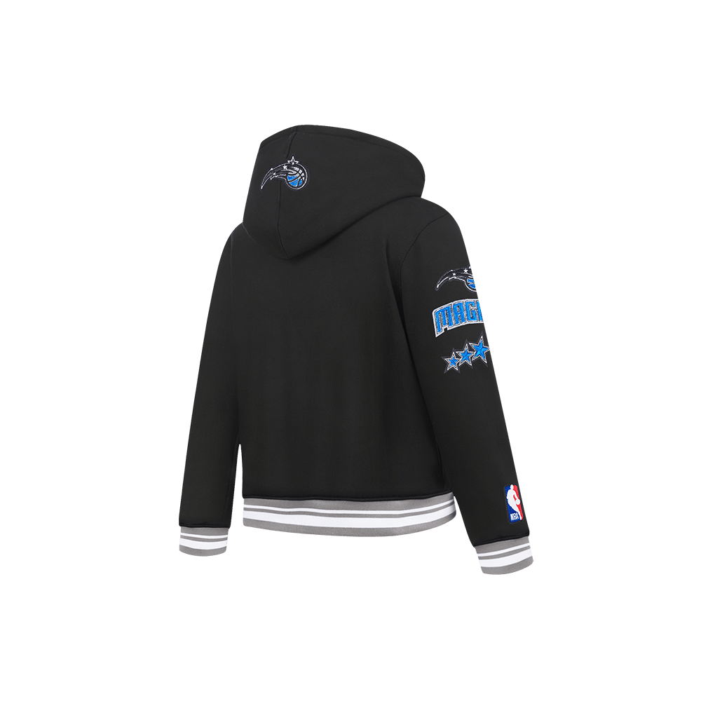 NBA Orlando Magic Retro Classic Little Boy'S Rib Fleece Pullover Hoodie (Black/Gray) product image 4, provided for visual