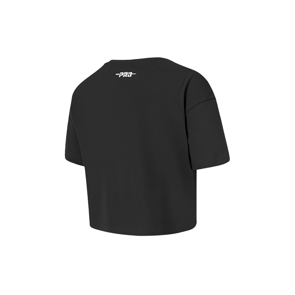 NBA ORLANDO MAGIC RETRO CLASSIC TODDLER GIRL'S SHORT SLEEVE BOXY T-Shirt (BLACK) product image 4, provided for visual