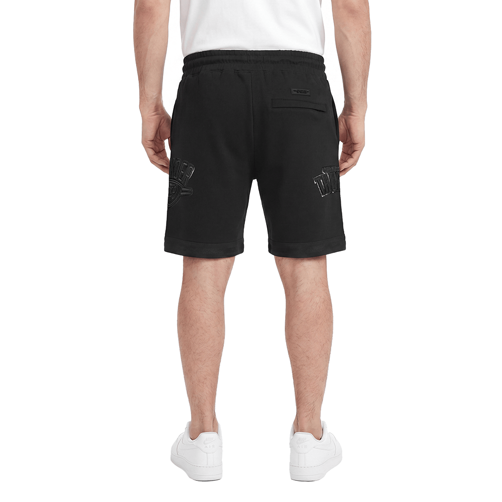NBA OKLAHOMA CITY THUNDER TRIPLE BLACK Men DK SHORT (TRIPLE BLACK) product image 2, provided for visual reference and