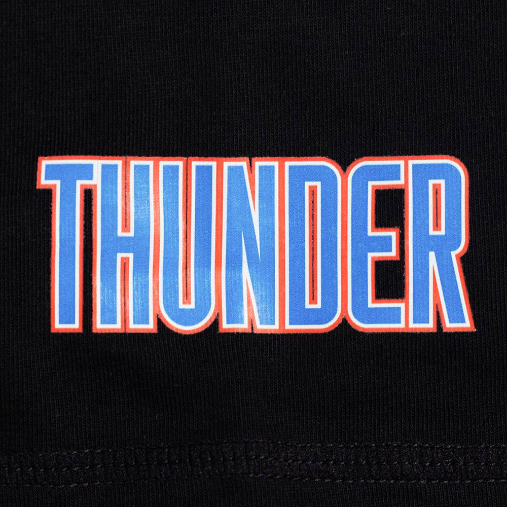NBA OKLAHOMA CITY THUNDER CLASSIC Women COTTON BIKE SHORT (BLACK) product image 5, provided for visual reference and product