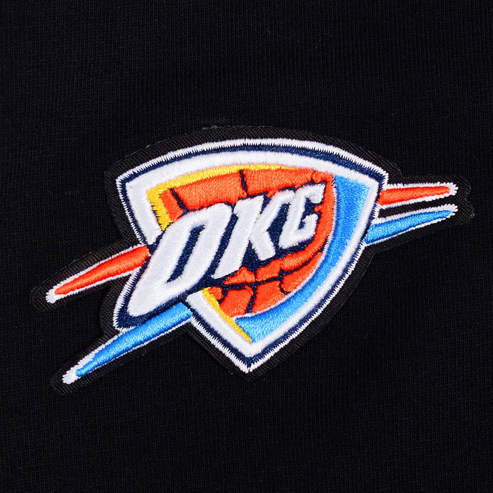 NBA OKLAHOMA CITY THUNDER CLASSIC Women COTTON BIKE SHORT (BLACK) product image 6, provided for visual reference and product