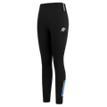 NBA OKLAHOMA CITY THUNDER CLASSIC Women HIGH WAIST JERSEY LEGGING (BLACK) product image 1, provided for visual reference and