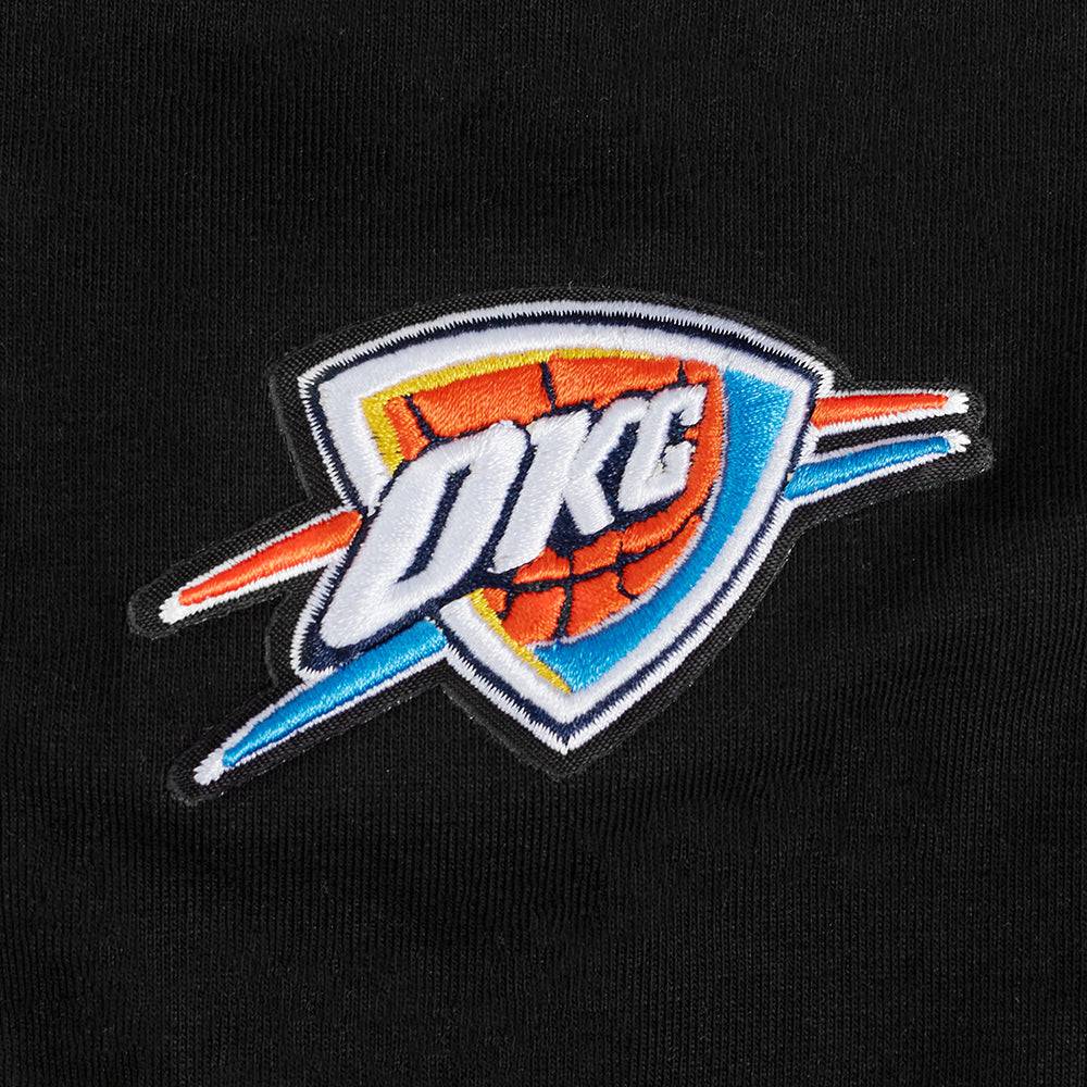 NBA OKLAHOMA CITY THUNDER CLASSIC Women HIGH WAIST JERSEY LEGGING (BLACK) product image 5, provided for visual reference and
