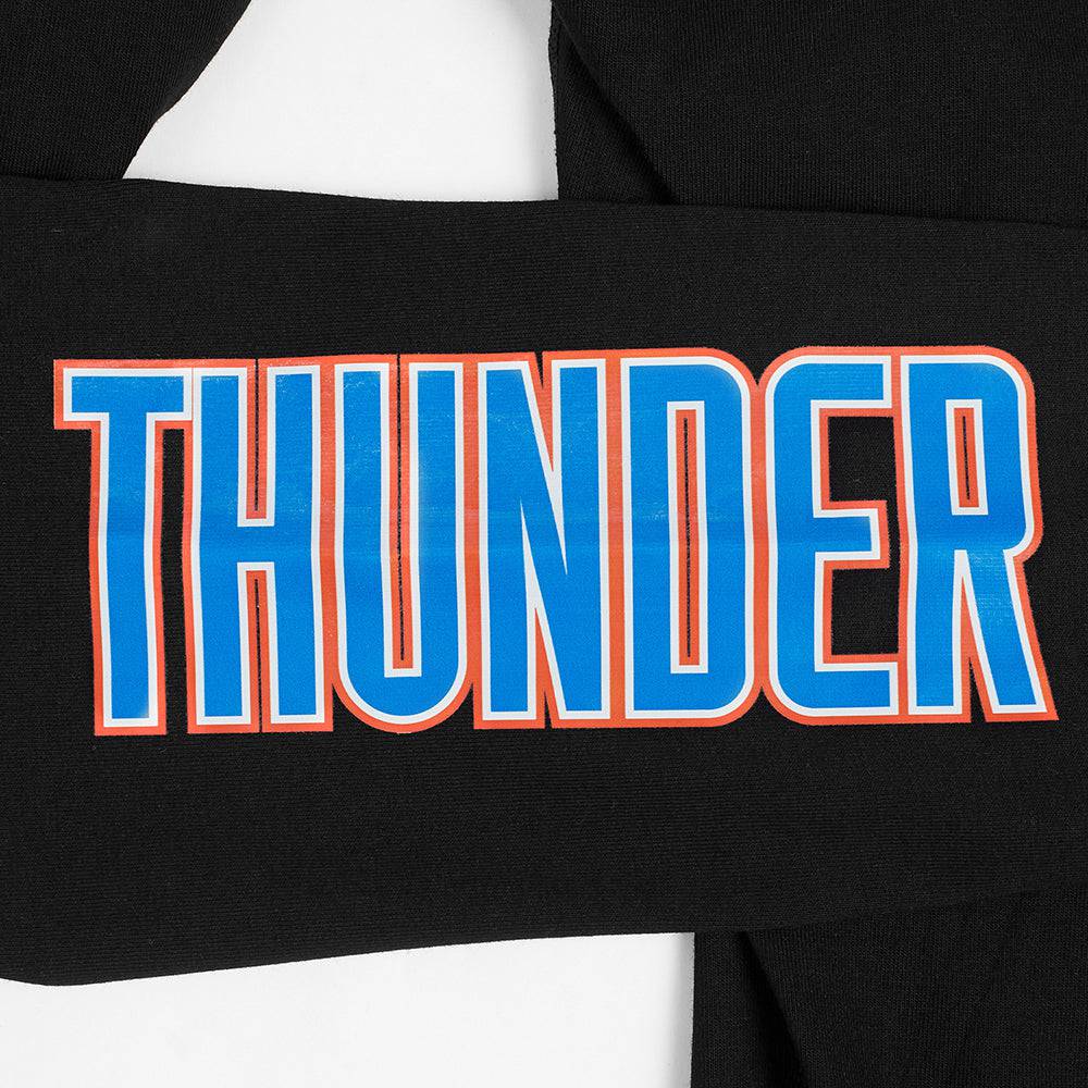 NBA OKLAHOMA CITY THUNDER CLASSIC Women HIGH WAIST JERSEY LEGGING (BLACK) product image 6, provided for visual reference and