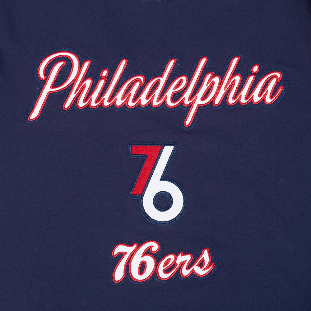 NBA PHILADELPHIA 76ERS CITY EDITION 25-26 Men SJ T-Shirt (MIDNIGHT NAVY) product image 6, provided for visual reference and