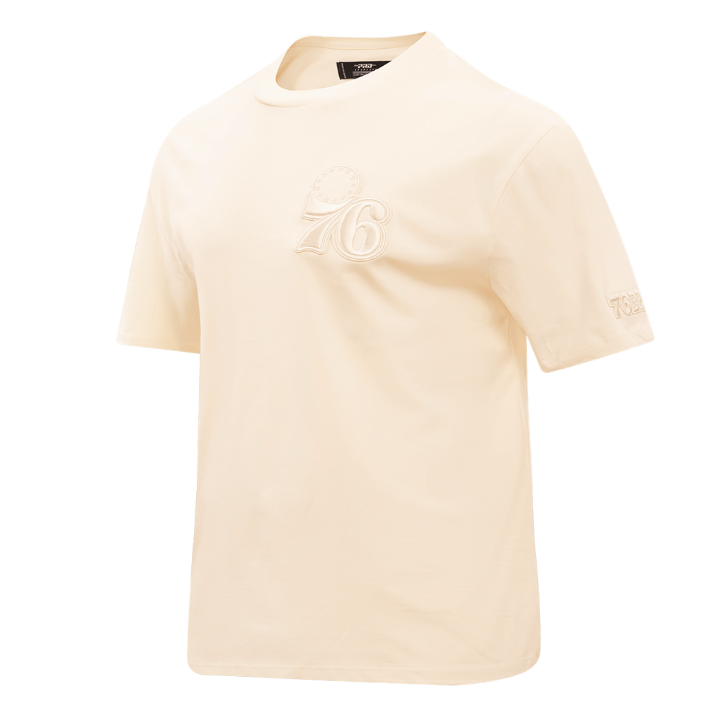 NBA PHILADELPHIA 76ERS NEUTRAL DROP SHOULDER Men T-Shirt (EGGSHELL) product image 2, provided for visual reference and