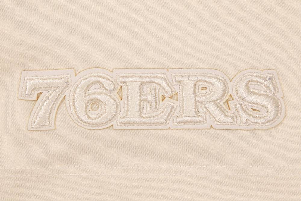 NBA PHILADELPHIA 76ERS NEUTRAL DROP SHOULDER Men T-Shirt (EGGSHELL) product image 5, provided for visual reference and