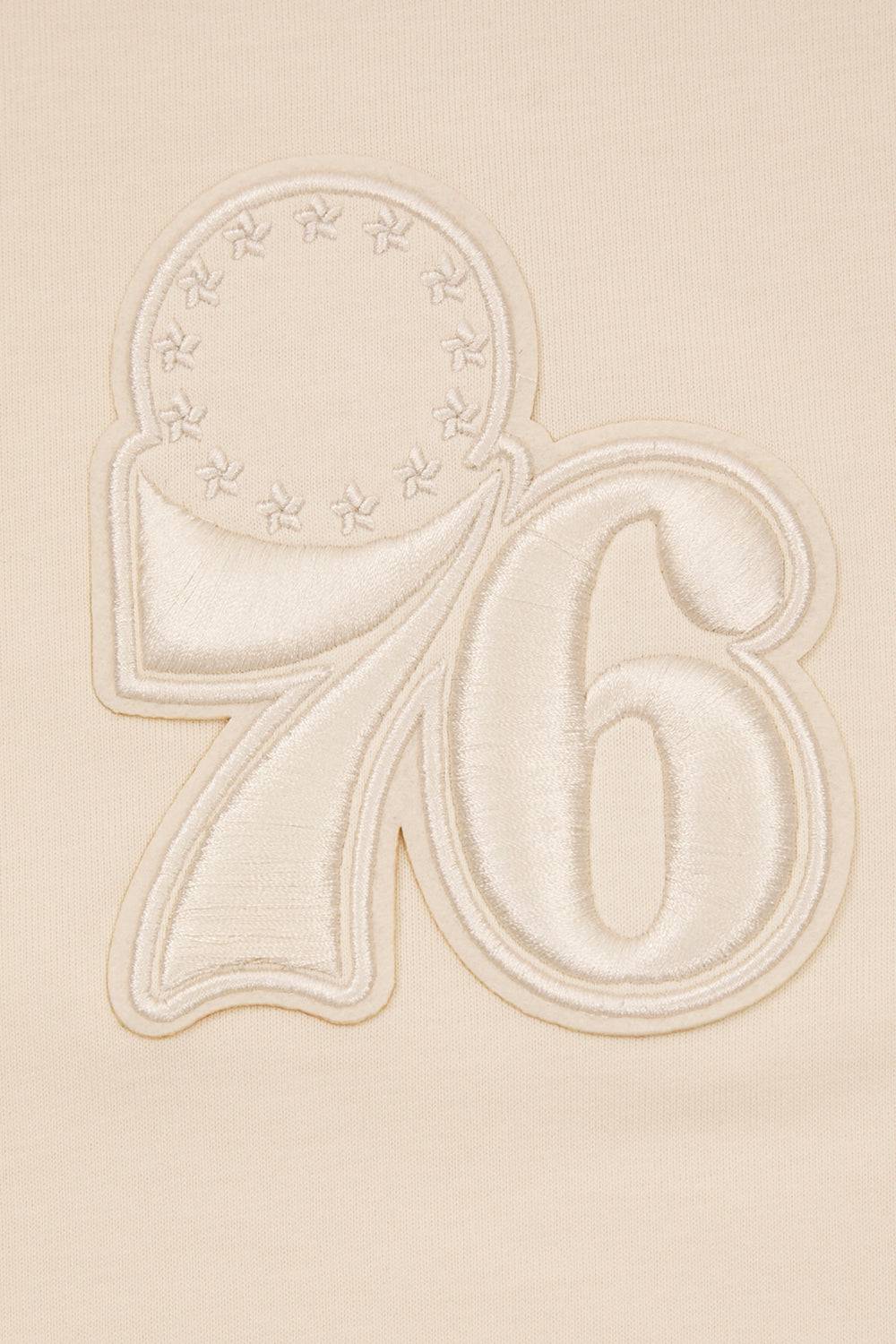 NBA PHILADELPHIA 76ERS NEUTRAL DROP SHOULDER Men T-Shirt (EGGSHELL) product image 7, provided for visual reference and