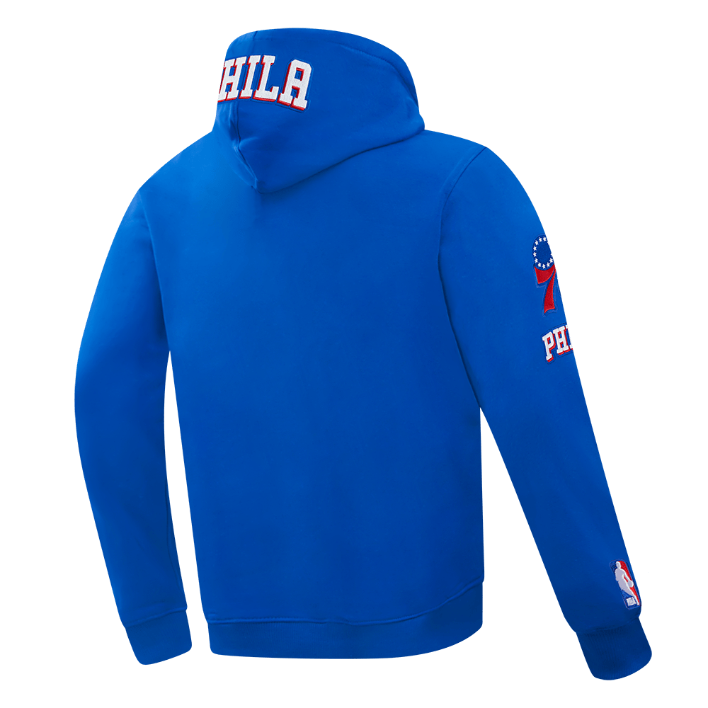 NBA PHILADELPHIA 76ERS LEBRON JAMES #23 Men PULL OVER HOODIE (ROYAL BLUE) product image 4, provided for visual reference and