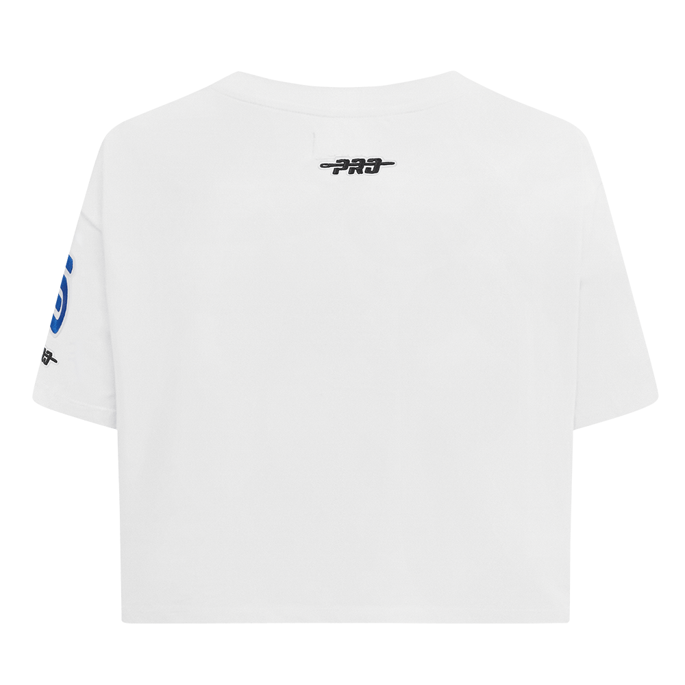 NBA PHILADELPHIA 76ERS CITY EDITION 24-25 Women SINGLE JERSEY BOXY T-Shirt (WHITE) product image 3, provided for visual