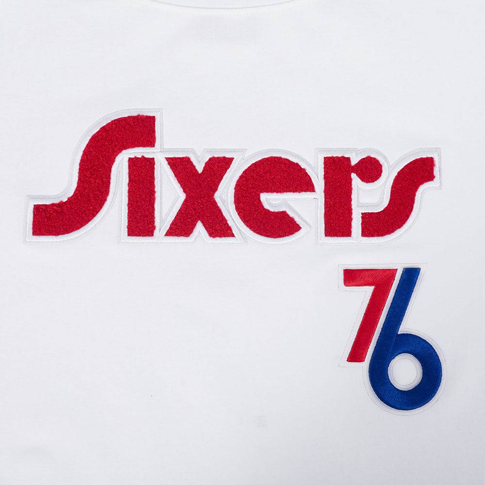 NBA PHILADELPHIA 76ERS CITY EDITION 24-25 Women SINGLE JERSEY BOXY T-Shirt (WHITE) product image 5, provided for visual