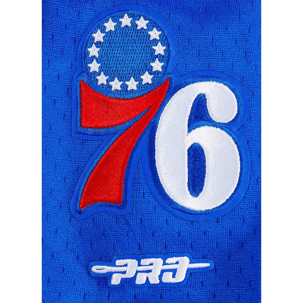 NBA Philadelphia 76Ers Classic Big Boy'S Mesh Button Down Shirt (Royal Blue/Red) product image 6, provided for visual
