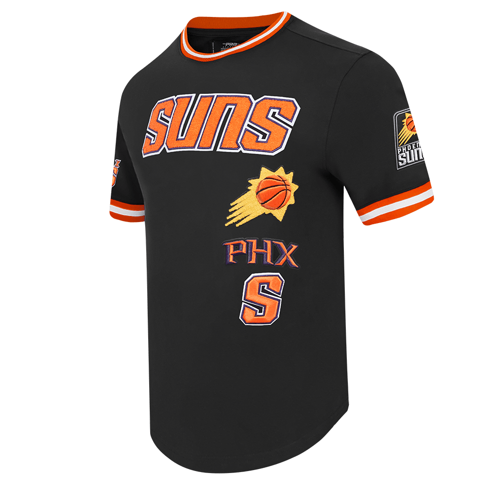 NBA PHOENIX SUNS RETRO CLASSIC Men T-Shirt (BLACK/ORANGE) product image 2, provided for visual reference and product detail