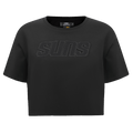 NBA PHOENIX SUNS NEUTRAL Women BOXY T-Shirt (BLACK) product image 1, provided for visual reference and product detail review