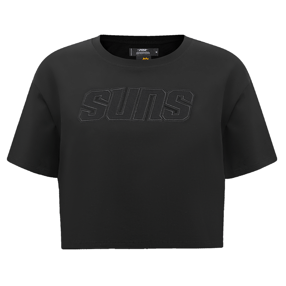 NBA PHOENIX SUNS NEUTRAL Women BOXY T-Shirt (BLACK) product image 1, provided for visual reference and product detail review