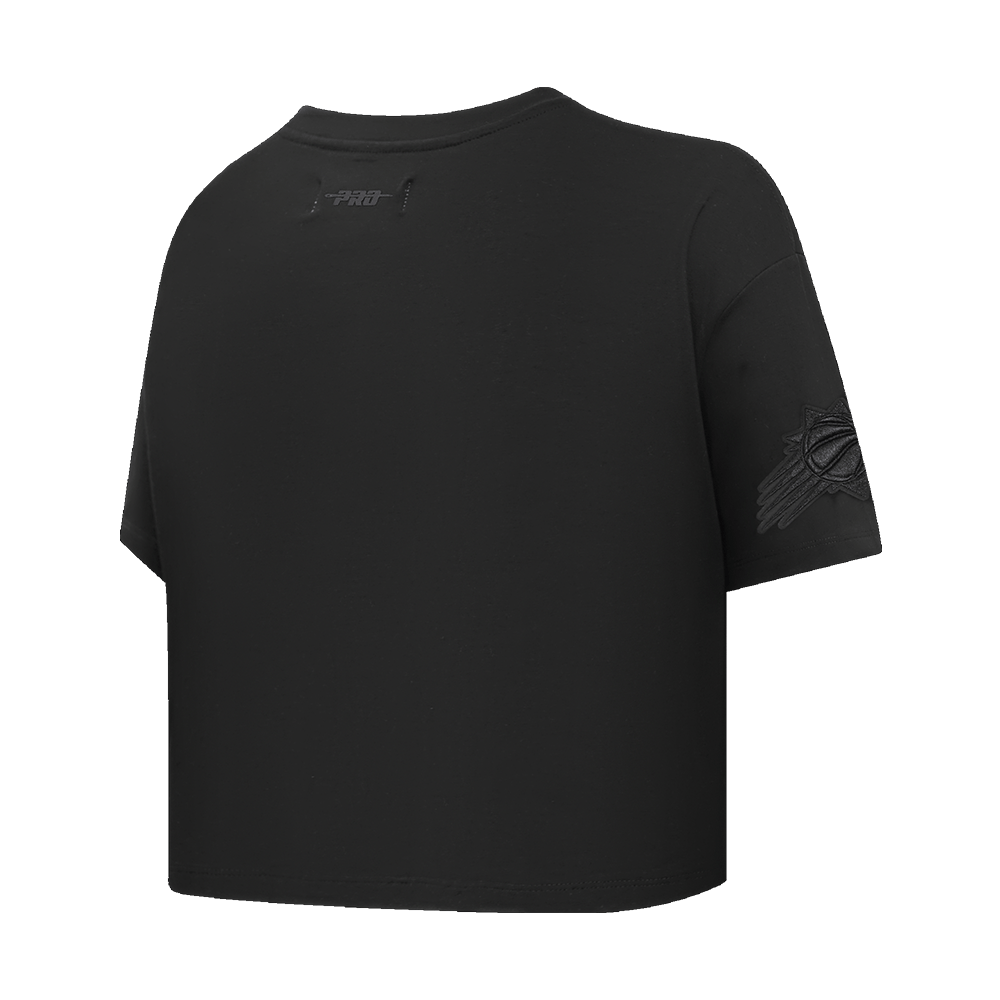 NBA PHOENIX SUNS NEUTRAL Women BOXY T-Shirt (BLACK) product image 4, provided for visual reference and product detail review