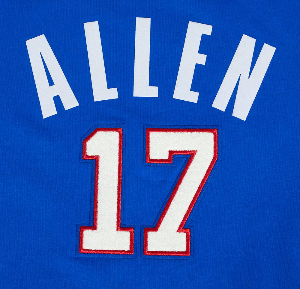 NFL BUFFALO BILLS JOSH ALLEN #17 Men T-Shirt (ROYAL BLUE) product image 5, provided for visual reference and product detail