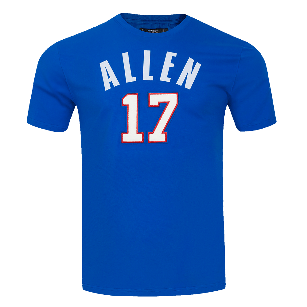 NFL BUFFALO BILLS JOSH ALLEN #17 Men T-Shirt (ROYAL BLUE) product image 1, provided for visual reference and product detail