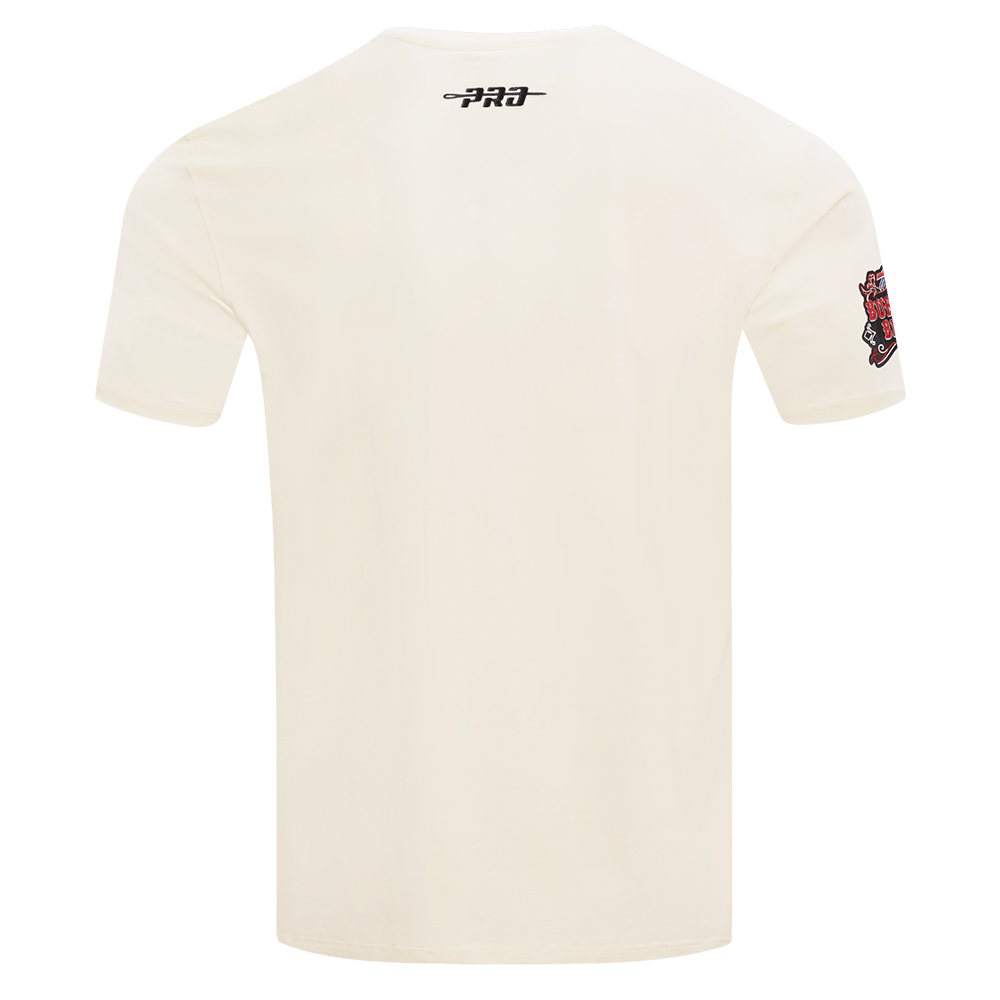 BUFFALO BILLS REBEL ATHLETICS STACKED LOGO Men SJ T-Shirt (EGGSHELL) product image 5, provided for visual reference and