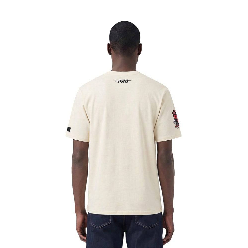 BUFFALO BILLS REBEL ATHLETICS STACKED LOGO Men SJ T-Shirt (EGGSHELL) product image 2, provided for visual reference and