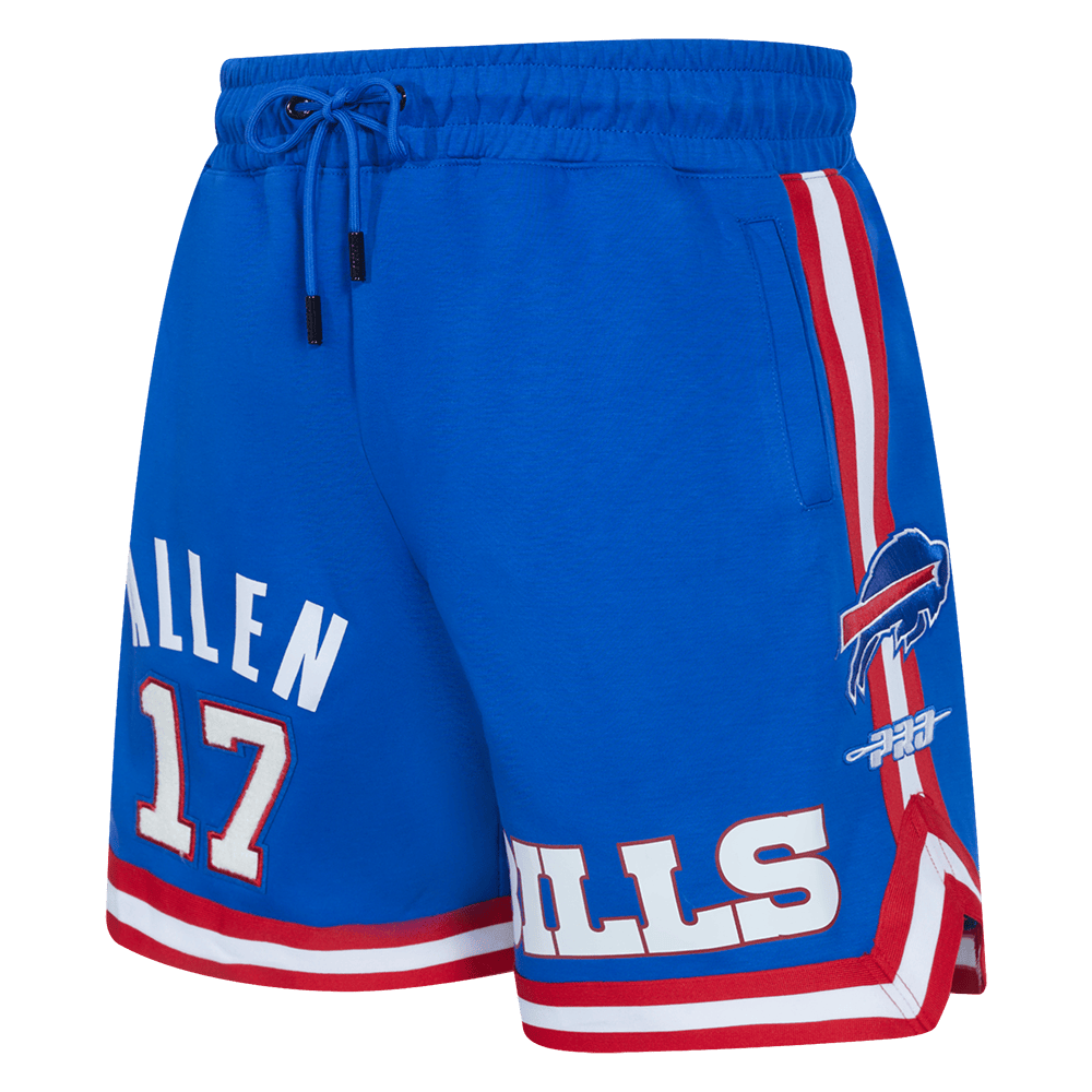 NFL BUFFALO BILLS JOSH ALLEN #17 Men SHORT (ROYAL BLUE/RED) product image 1, provided for visual reference and product