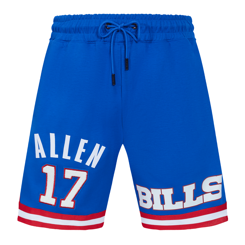 NFL BUFFALO BILLS JOSH ALLEN #17 Men SHORT (ROYAL BLUE/RED) product image 2, provided for visual reference and product