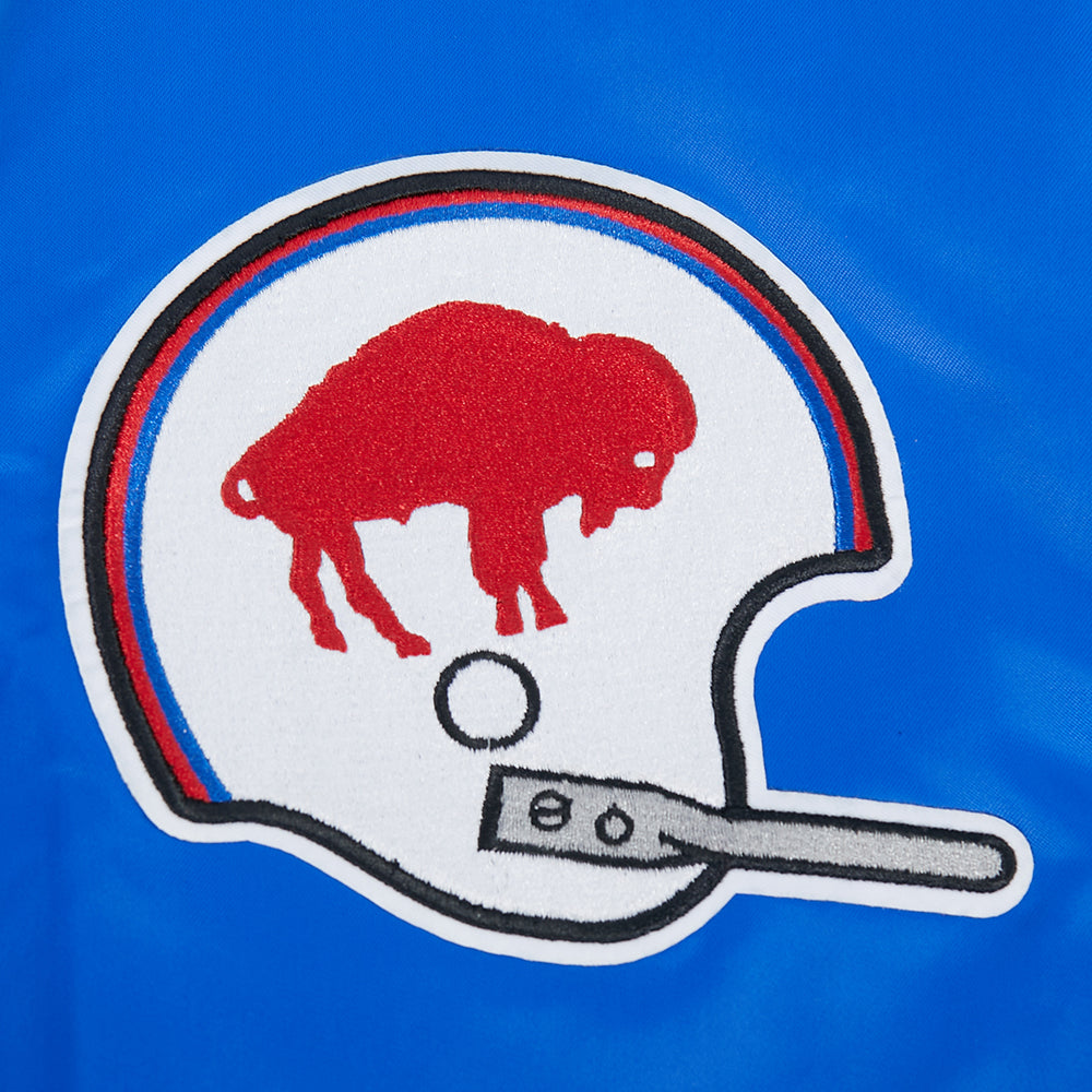 NFL BUFFALO BILLS ON TOP Men SATIN JACKET (ROYAL BLUE/RED) product image 5, provided for visual reference and product detail