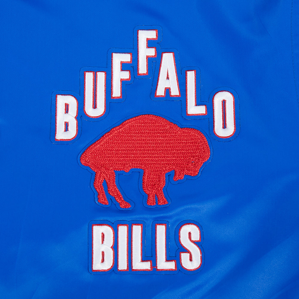 NFL BUFFALO BILLS ON TOP Men SATIN JACKET (ROYAL BLUE/RED) product image 7, provided for visual reference and product detail
