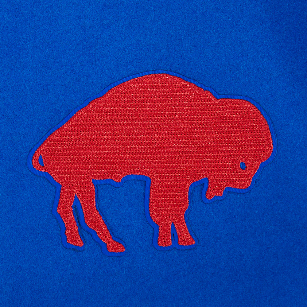 NFL BUFFALO BILLS ON TOP Men VARSITY JACKET (ROYAL BLUE/RED) product image 5, provided for visual reference and product