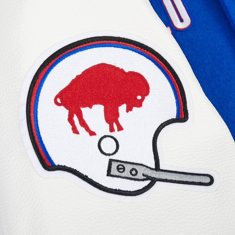 NFL BUFFALO BILLS ON TOP Men VARSITY JACKET (ROYAL BLUE/RED) product image 7, provided for visual reference and product