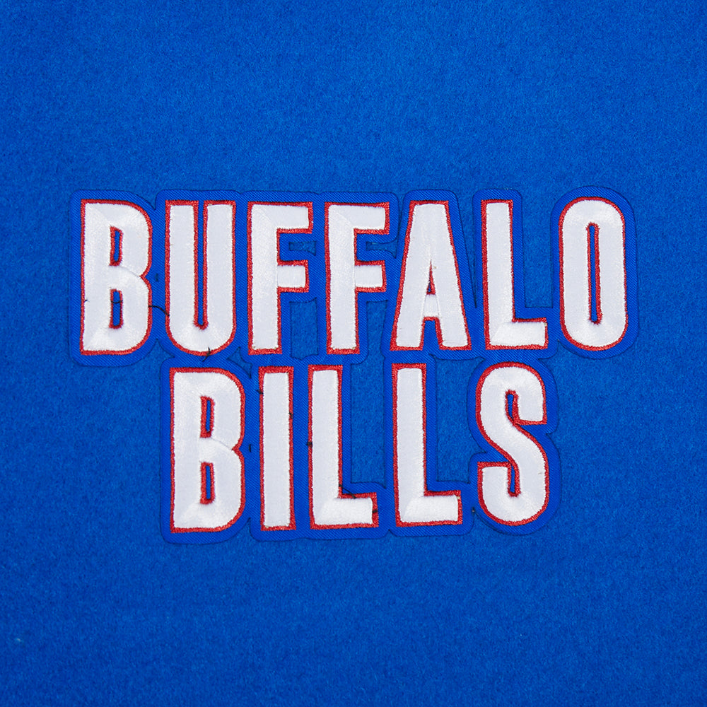 NFL BUFFALO BILLS ON TOP Men VARSITY JACKET (ROYAL BLUE/RED) product image 9, provided for visual reference and product