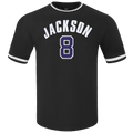 NFL BALTIMORE RAVENS LAMAR JACKSON #8 Men T-Shirt (BLACK) product image 1, provided for visual reference and product detail