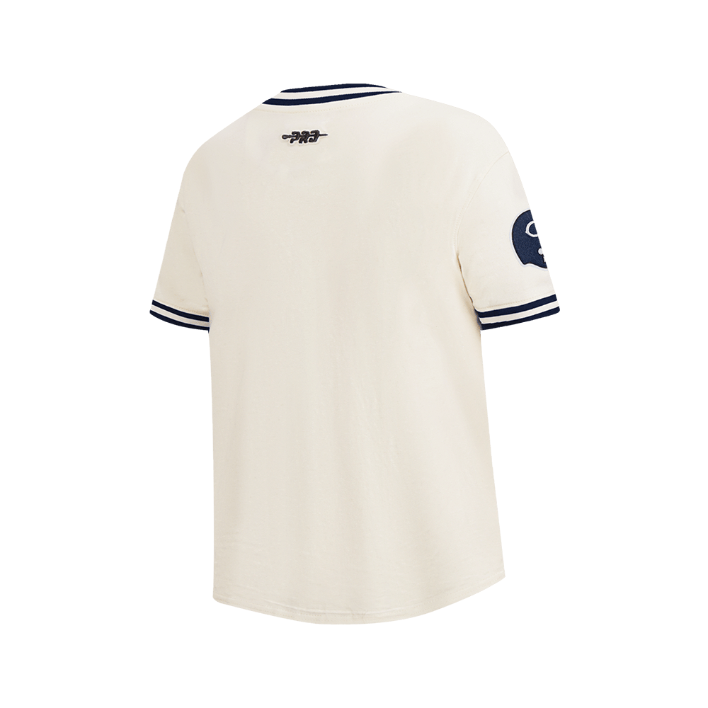 NFL CHICAGO BEARS RETRO CLASSIC BIG BOY'S SS STRIPED RIB T-Shirt (EGGSHELL/ MIDNIGHT NAVY) product image 2, provided for